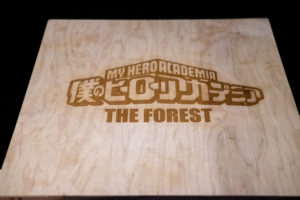 Wooden board engraved with The Forrest