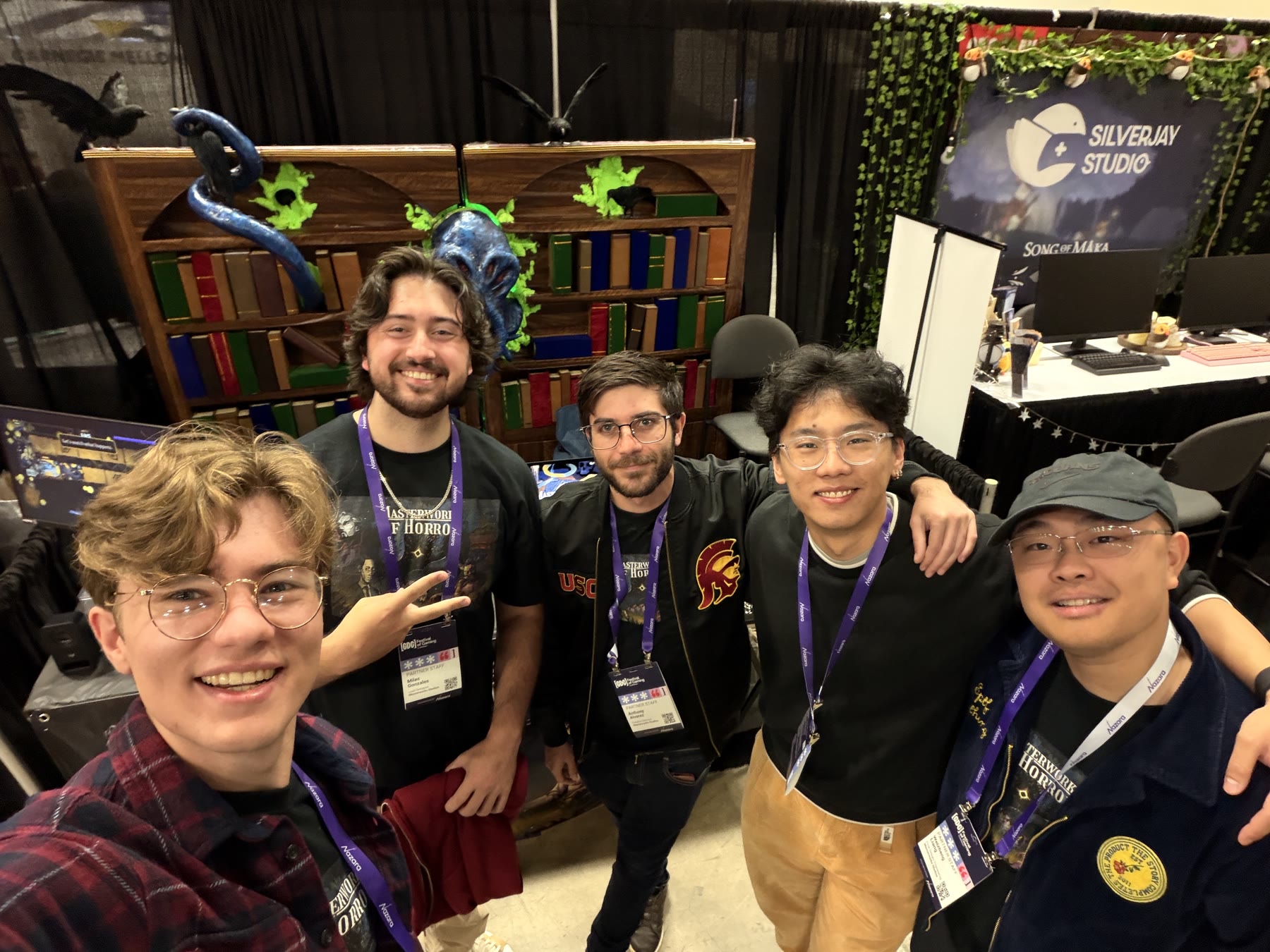 The team at the GDC booth