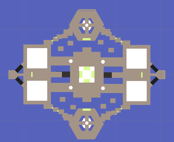 1st blockout top view